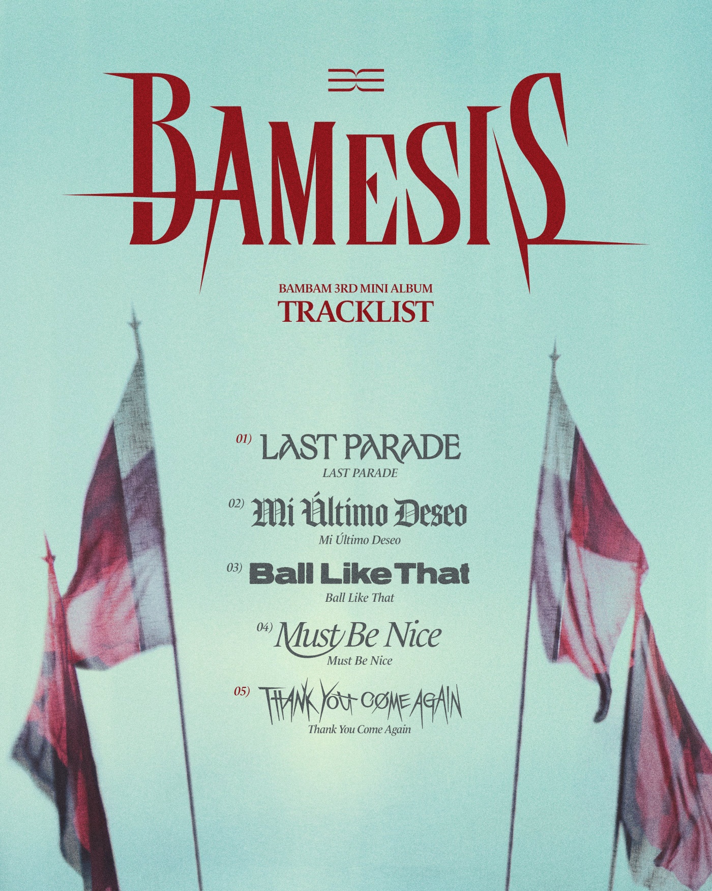 GOT7's BamBam unveils tracklist for 3rd mini album 'BAMESIS'