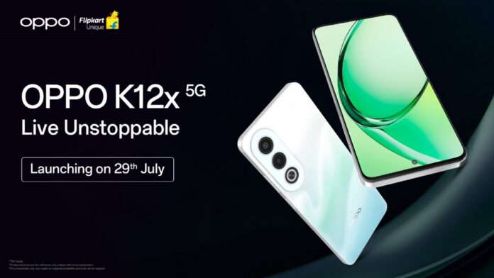 OPPO confirms launch of K12x 5G in India on July 29th