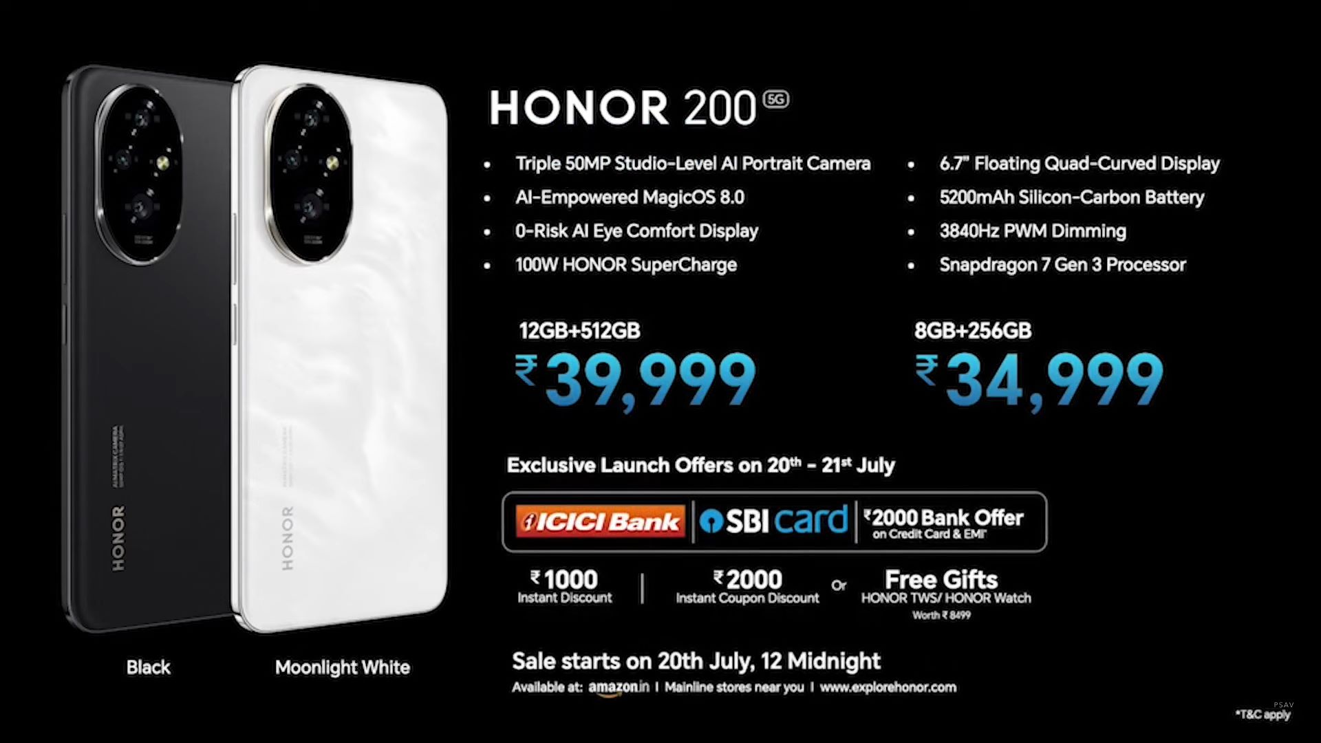 HONOR 200 5G Indian Pricing and Bank Offers