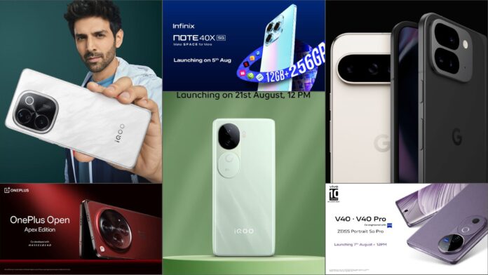 Top 10 upcoming smartphones launching in August 2024