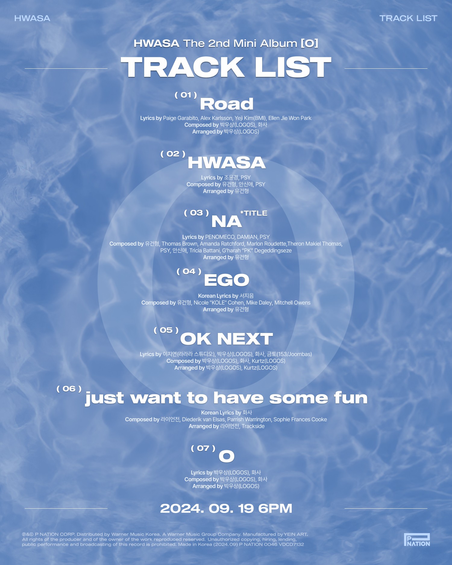 MAMAMOO's Hwasa unveils tracklist for 2nd mini album 'O'