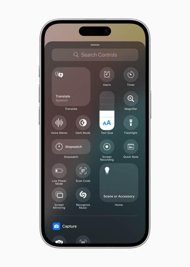 iOS 18: Redesignede Control Center