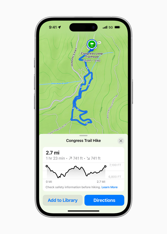 Apple Maps users can browse thousands of hikes across national parks in the United States and create their own custom walking routes