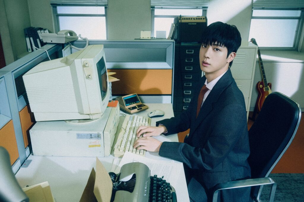 BTS’ Jin unveils retro office-themed concepts for first solo album ‘Happy’