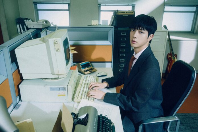 BTS' Jin unveils retro office-themed concepts for first solo album 'Happy'