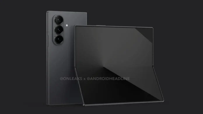 Samsung Galaxy Z Fold7 CAD render leaks