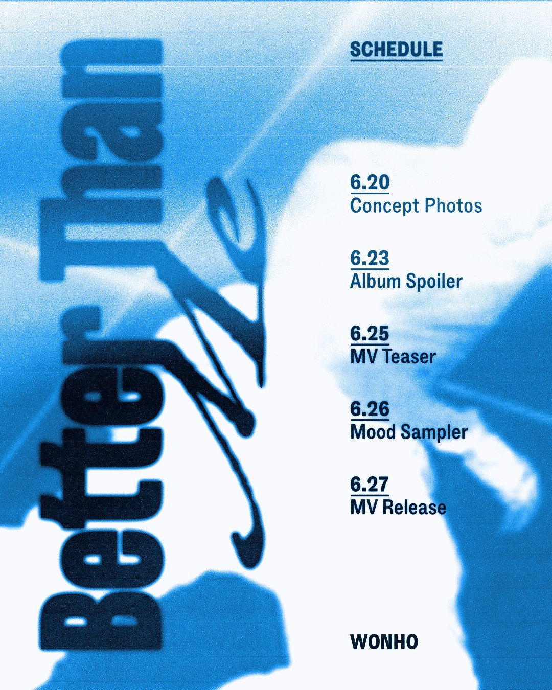 Wonho announces digital single "Better Than Me"